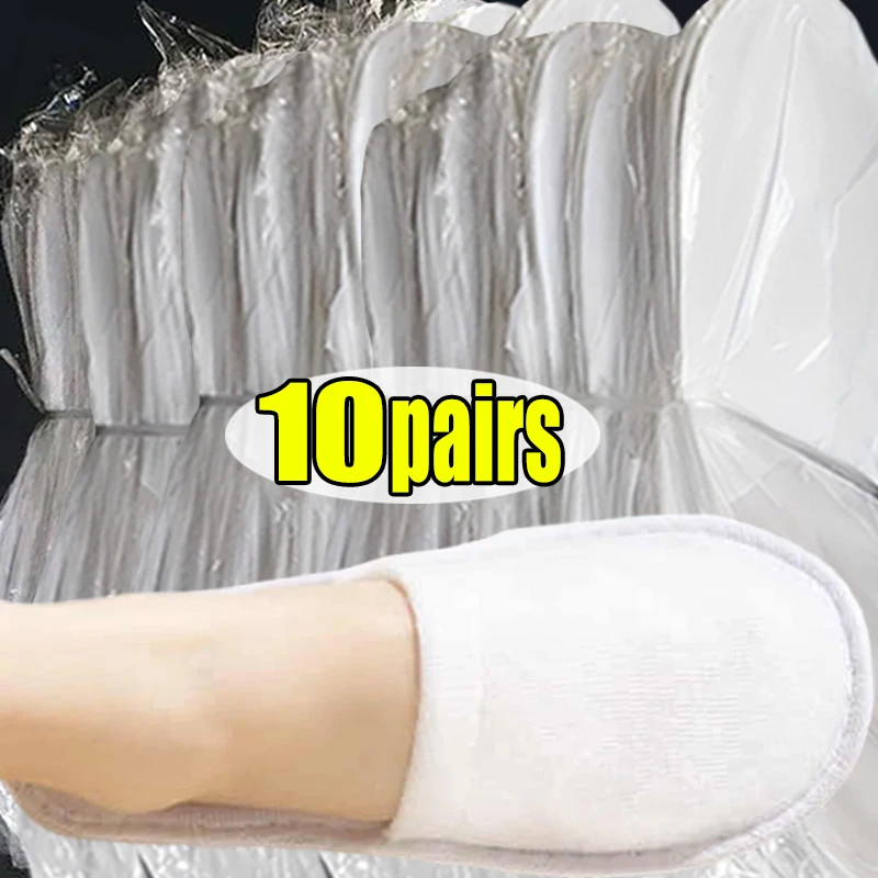 

Одноразовые тапочки с утолщенными тапочками из нетканого материала 2-10 пар