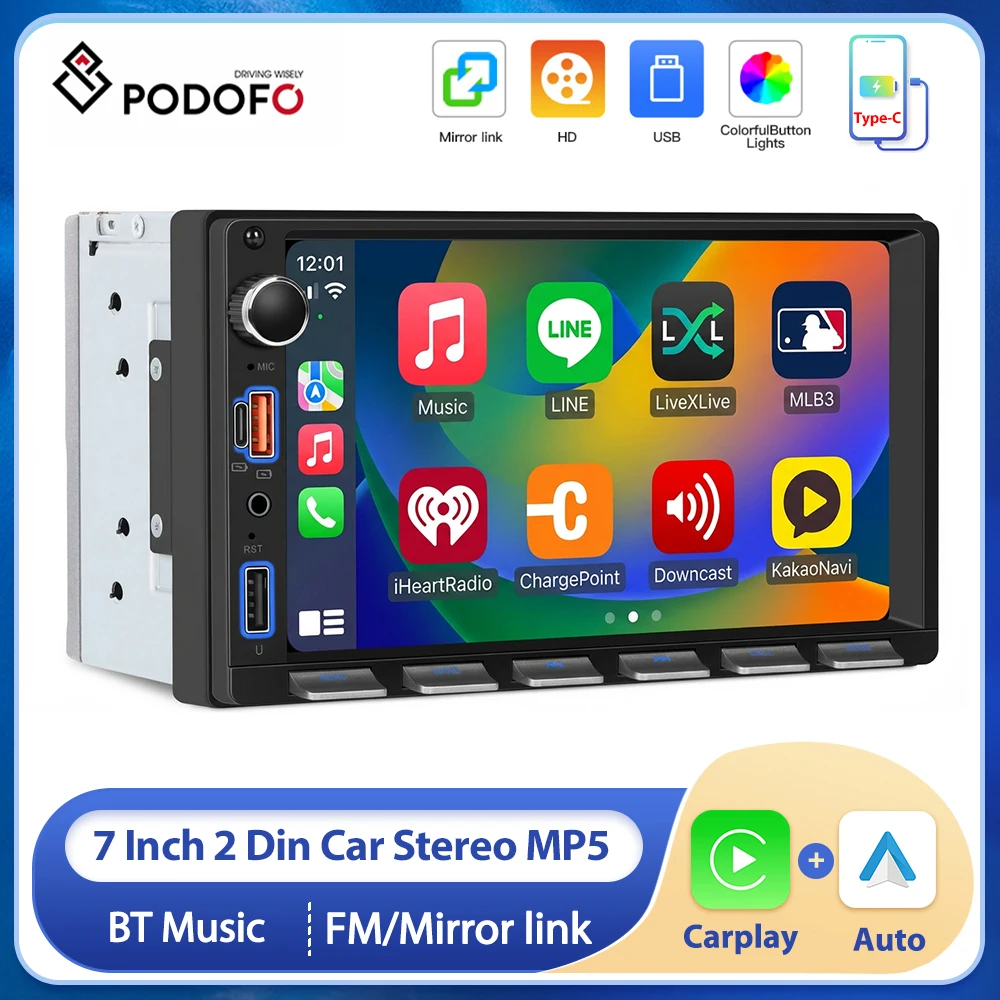 Podofo 7 Inch 2 Din… - image