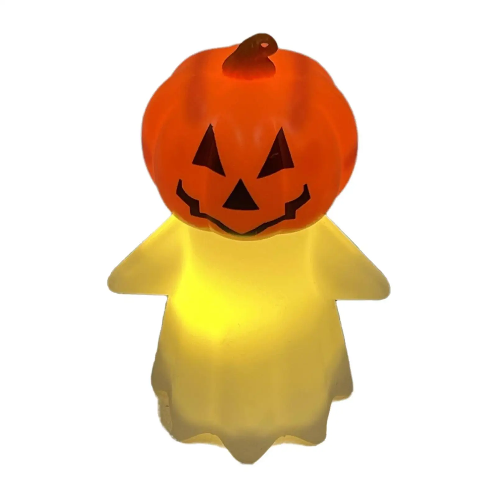 

Halloween Pumpkin Ghost Night Light Collectible Creative Halloween Decoration for Bedroom Mantel Fireplace Tabletop Indoor
