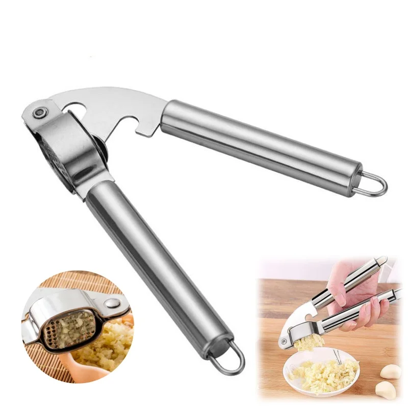 

Высококачественный съемный пресс для чеснока из нержавеющей стали, измельчитель для кухни, для приготовления пищи, для овощей, для имбиря, ручной пресс-давилка для имбиря