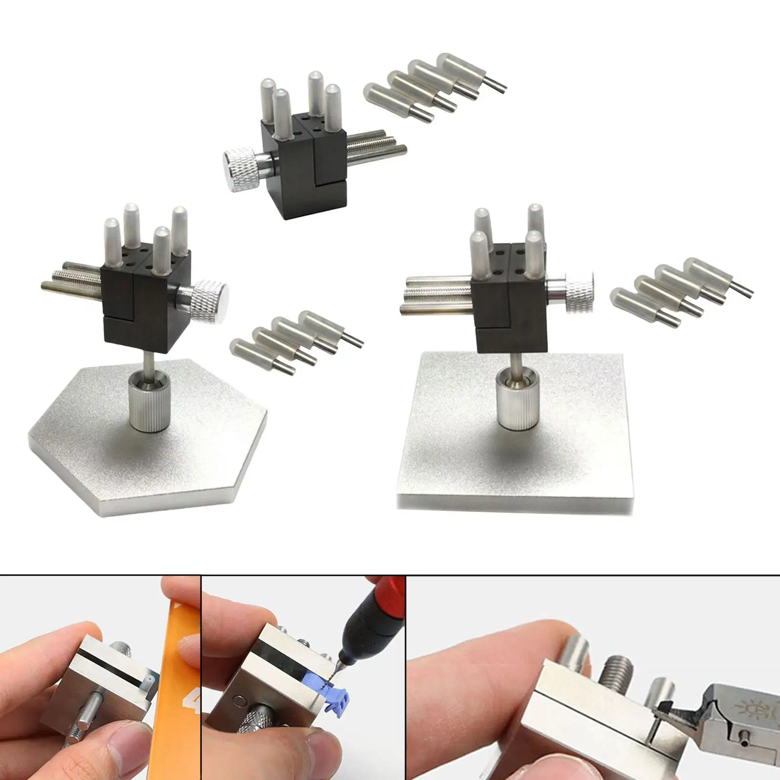 MINI Vise แบบพกพาอลูมิเนียมอัลลอยด์ DIY การสร้างแบบจําลองหัตถกรรมเครื่องมือสําหรับ Electronics เครื่องประดับขัด DIY อาคารนาฬิกา