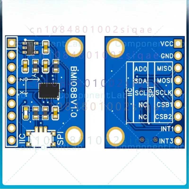 High-performance Six-axis IMU Module FOR BMI088 Gyroscope Acceleration Sensor IIC SPI Support