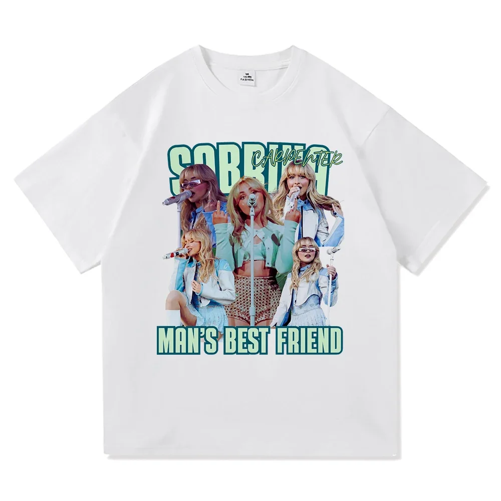 Sabrina Carpenter Best Friend Man TShirt 2025 Album Uomo Donna Abbigliamento Harajuku Manchild Top di alta qualità Magliette
