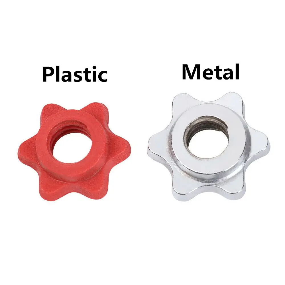 Anti-slip Standard Fixed Dumbbell Spin-lock Dumbell Accessory Clamps Dumbell Hexagon Nut Barbell Bar Dumbell Nut Collar Screw