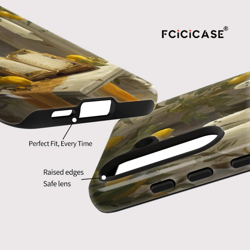 Fcicicase-funda de teléfono con diseño de libro fantasma para Samsung Galaxy A36 5G A56 A16 A26, funda de silicona mate acrílica a prueba de golpes