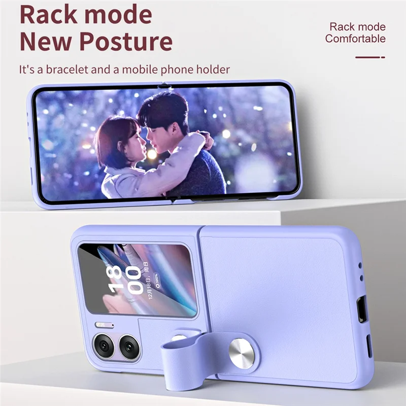 Per OPPO Find N2 Cover per supporto per telefono portatile Cover per supporto portatile per OPPO Find N2 Black-N35R