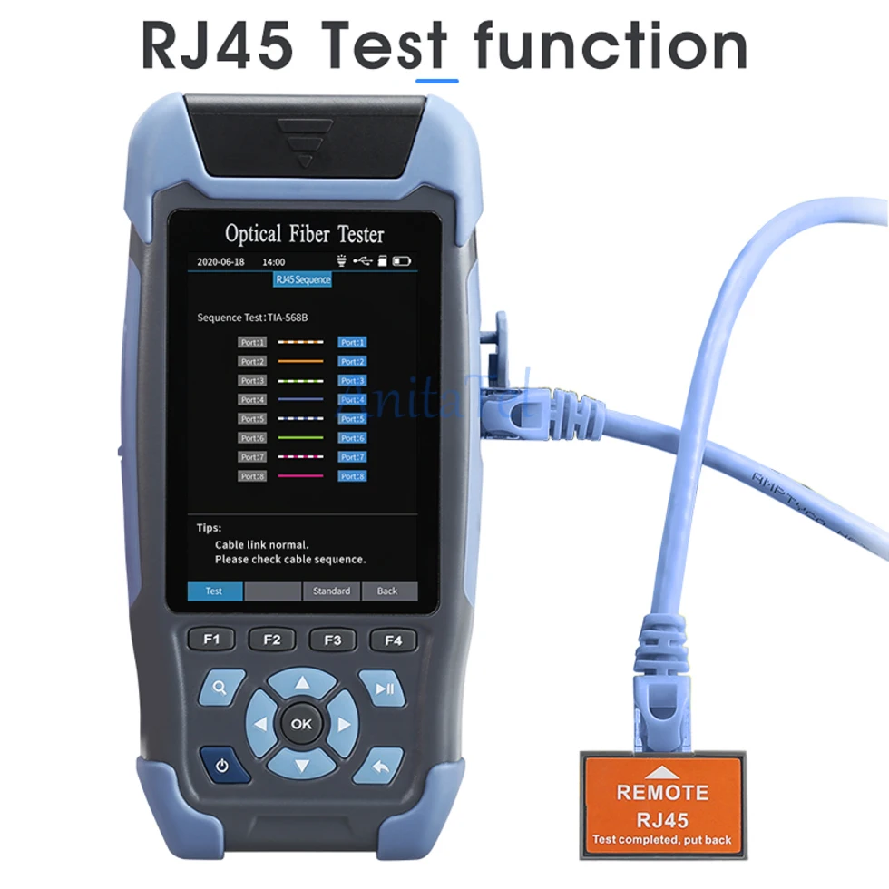 Imagem -05 - Mini Reflectômetro da Fibra Ótica de Cl900 Otdr com Funções Vfl Opm Ols 24db para 64km Ethernet Cabletester Evento Mapa Brandnew o