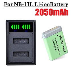 NB13L NB-13L 2050mAh Battery For Canon 2slot Charger G5X G7X G9X G7X Mark II SX620 HS SX720 HS SX730 HS G9X Mark II SX740 HS