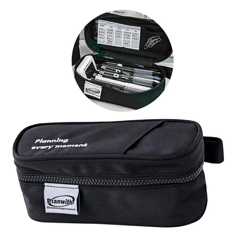 Gran capacidad Case lápiz lápiz Organizador lápiz Papil Bag Multifuncional Papil Bolseries Be Sporter Case lápiz