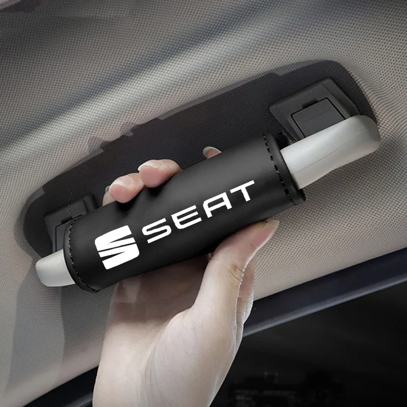 

Car Roof Armrest Pull Protection Cover Gloves Door Handle Non-Slip Cover For Seat FR Leon Ibiza Altea Exe 5f Mk2 Mk3 Accessories