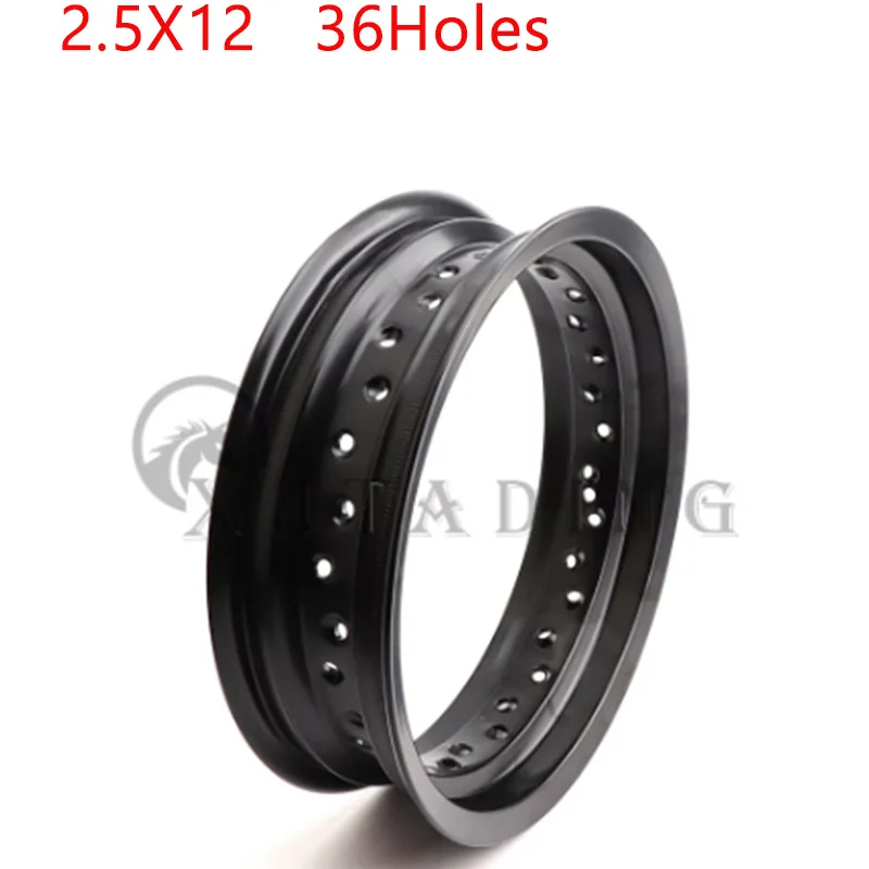 

2.50x12 36-Hole Motorcycle 12-Inch Aluminum Alloy Wheel 36 Spoke Holes Suitable for Off-road Motorcycle 12"-Inch Wheel Rim Part