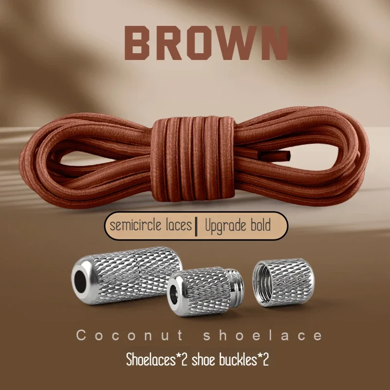 Runde elastische Schnürsenkel für Turnschuhe, Tennisschnürsenkel ohne Krawatten für Kinder und Erwachsene, ohne Krawatte, Schnürsenkel, Gummibänder, Schuhe, Zubehör