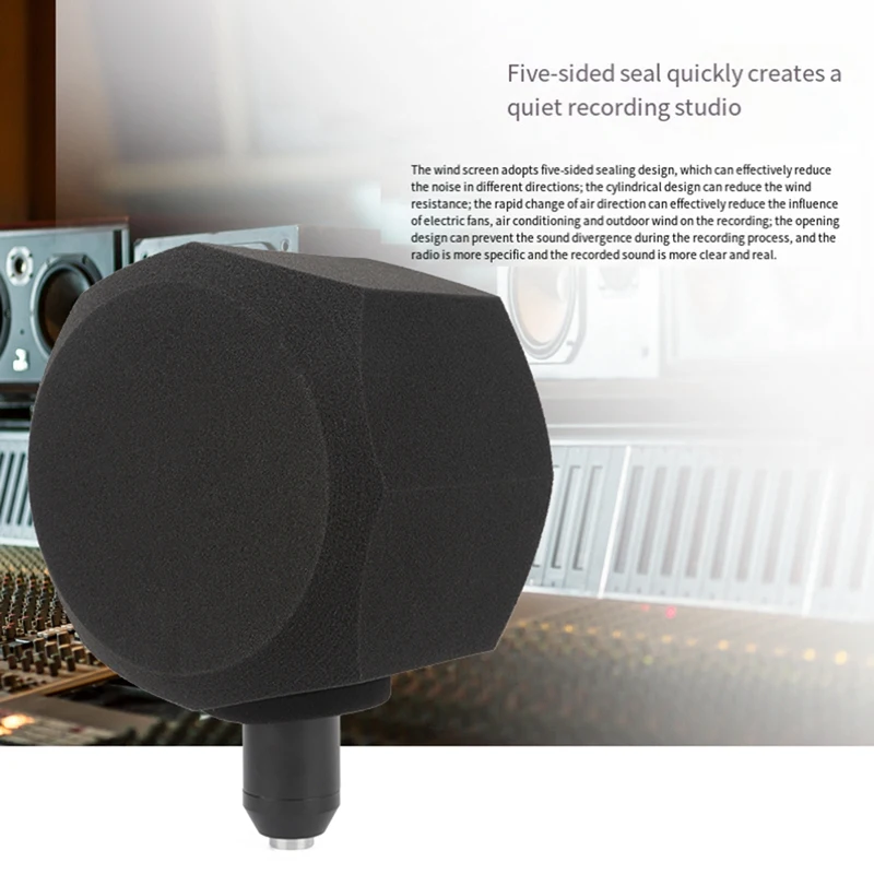 F2 Microphone Screen Acoustic Filter Sponge Wind Screen To Filter Vocal Soundproof Recording Filter Windscreen