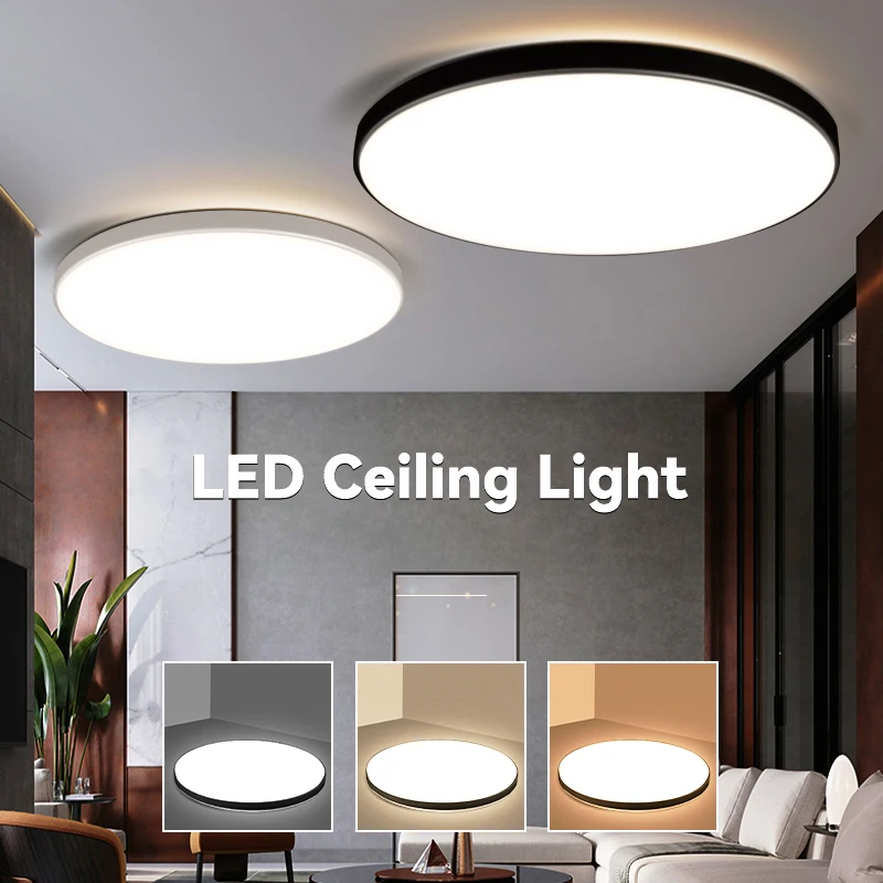 Iluminación de techo, Panel de luces para baño y cocina, lámpara LED de techo, Lustre Led, accesorios de decoración para el hogar para dormitorio,