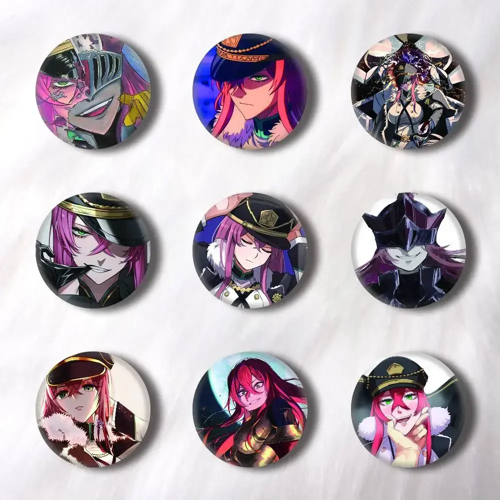 Anime Princia Funnybunny Creative Round Button Badges Cute Pin Brooch for Backpack Clothes Lapel Jewelry