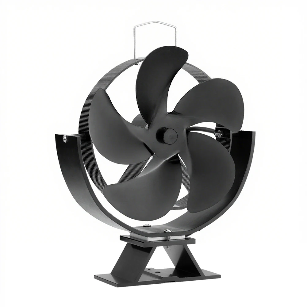 Adjustable Silent Fireplace Fan for Efficient Heat Distribution Featuring Large Blades and Energy Saving Technology
