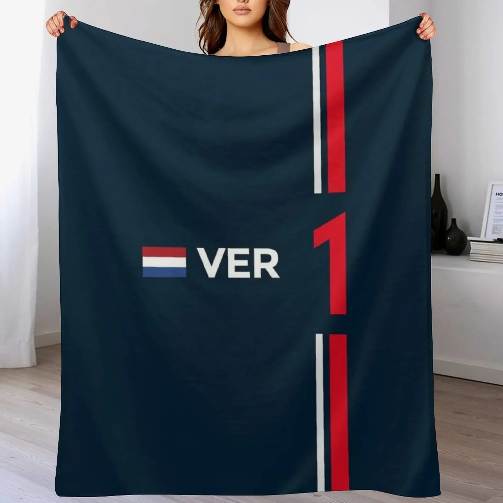 

F1 2022 - #1 Verstappen Throw Blanket warm for winter Baby Decorative Throw Blankets