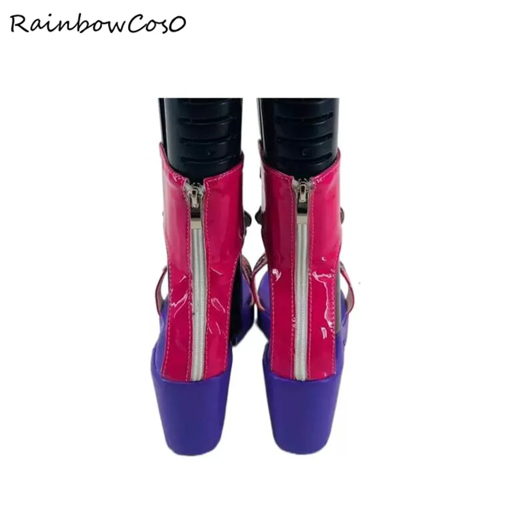 Izumi Mitsuki idolish7 scarpe Cosplay stivali gioco Anime Halloween RainbowCos0 W4202