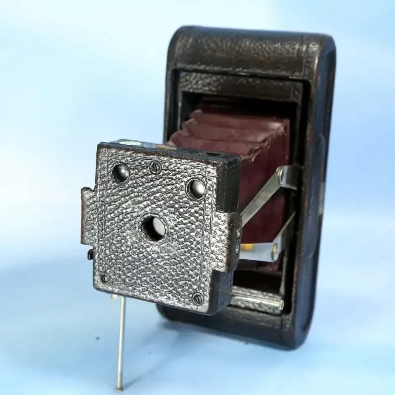 NO.0 Red Leather Cavity Film Film Leather Cavity Organ Folding Camera Collection