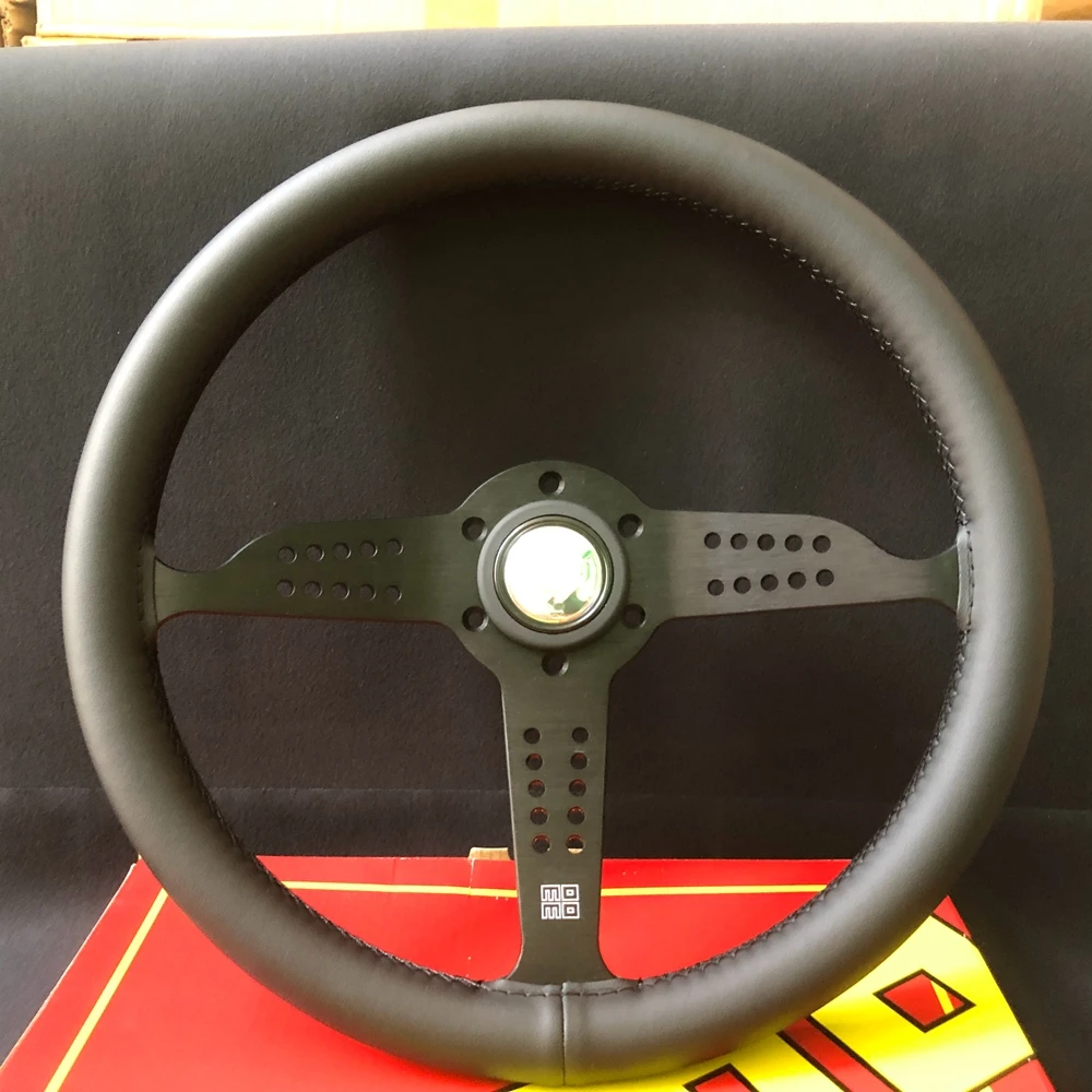 

Classic Drift Game 14Inch JDM Real Leather MOMO Steering Wheel Car Rally Racing JDM GRAND PRIX MOMO Steering Wheel Volantes