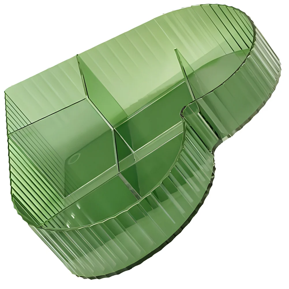 

Multi Compartments Clear Organizer Box Desktop Storage for Makeup Skincare Bathroom Vanity Countertop Organizer