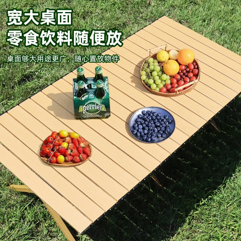 

Folding Table Camping Stall Chicken Rolls Table Portable Car Picnic Fishing Metal Outdoor Sketching Party Furniture