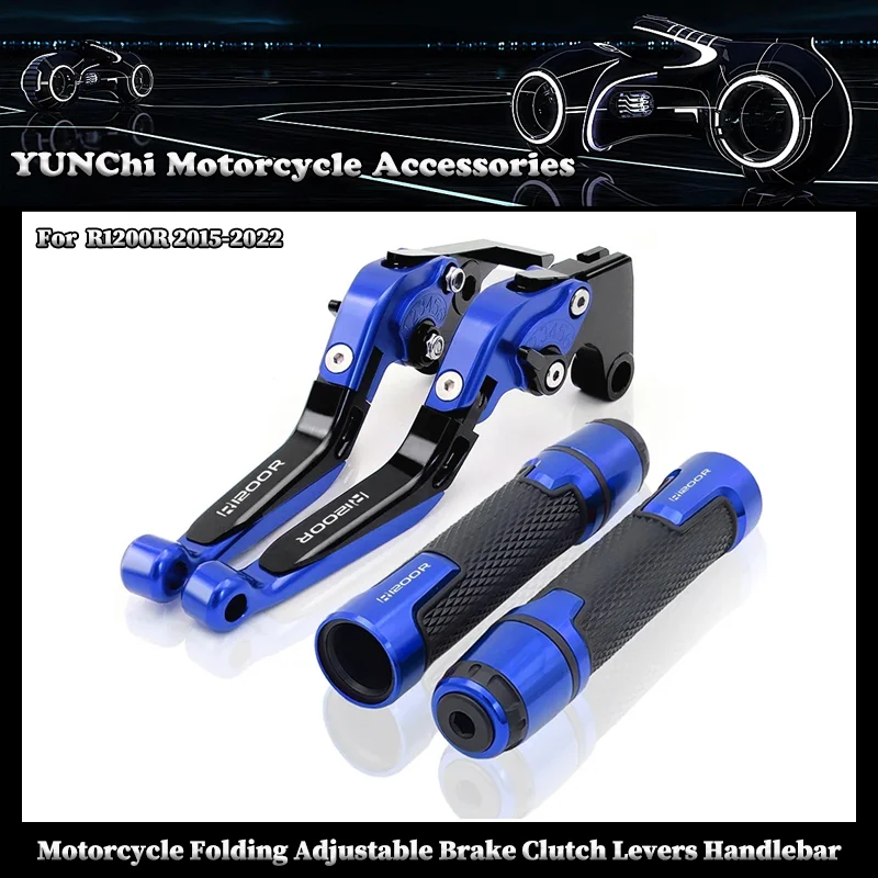 

Motorcycle Brake Clutch Levers Handle Handlebar Grips Ends For BMW R1200R 2015-2022