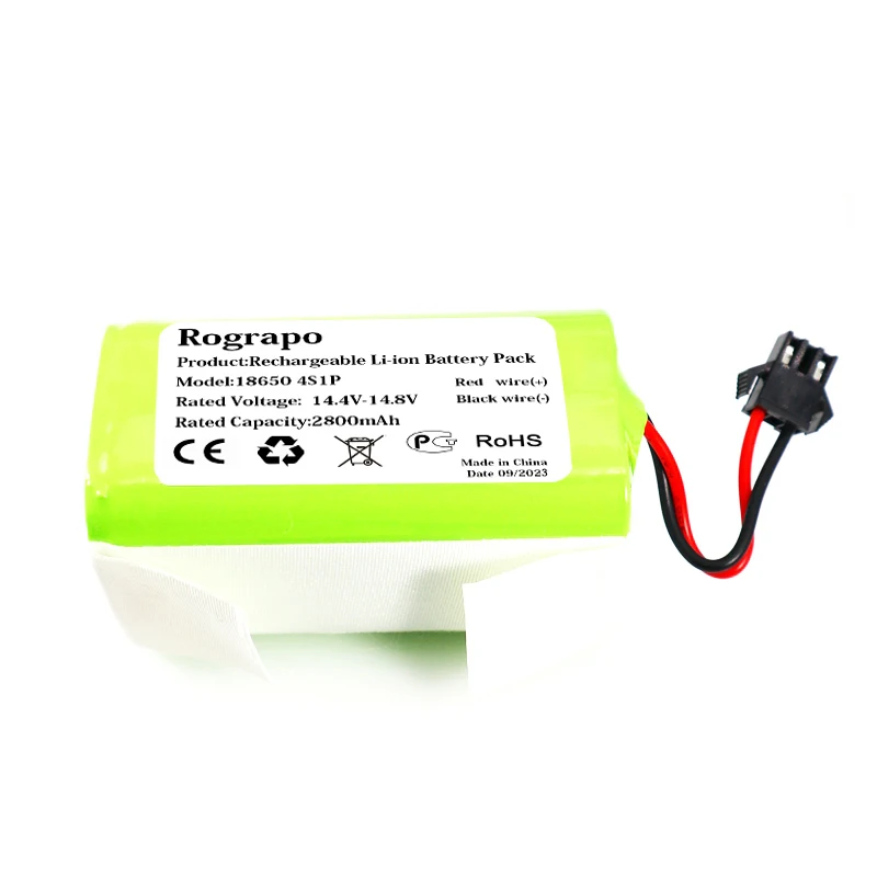 New 14.4V 3400mAh BYD 4INR19/66 INR18650 M26-4S1P H18650CH-4S1P Li-ion Battery For iBoto Aqua V715B Smart L920W Vacuum Cleaner