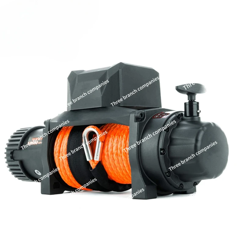 4x4 Electric Winch Wireless Recovery 12v 13500Lb / 6125Kg With Synthetic Rope