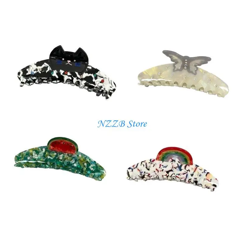 T21F متعددة نوع ذيل حصان مشبك شعر امرأة ملونة التصوير الفوتوغرافي التسوق مشبك شعر