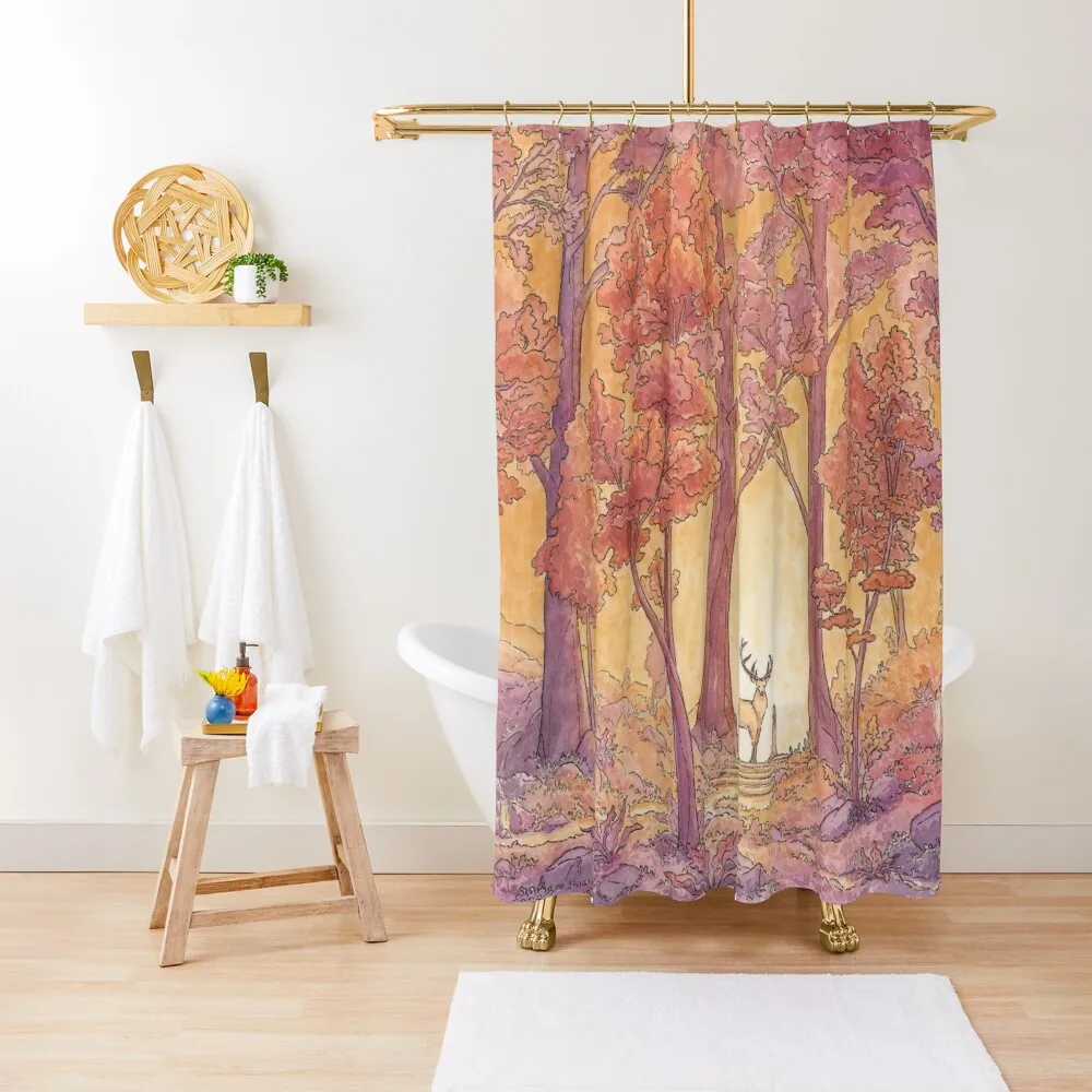 

Cathedral Shower Curtain Waterproof Fabric Bathroom Luxury Bathroom Modern Bathroom Accessories Decor Curtain