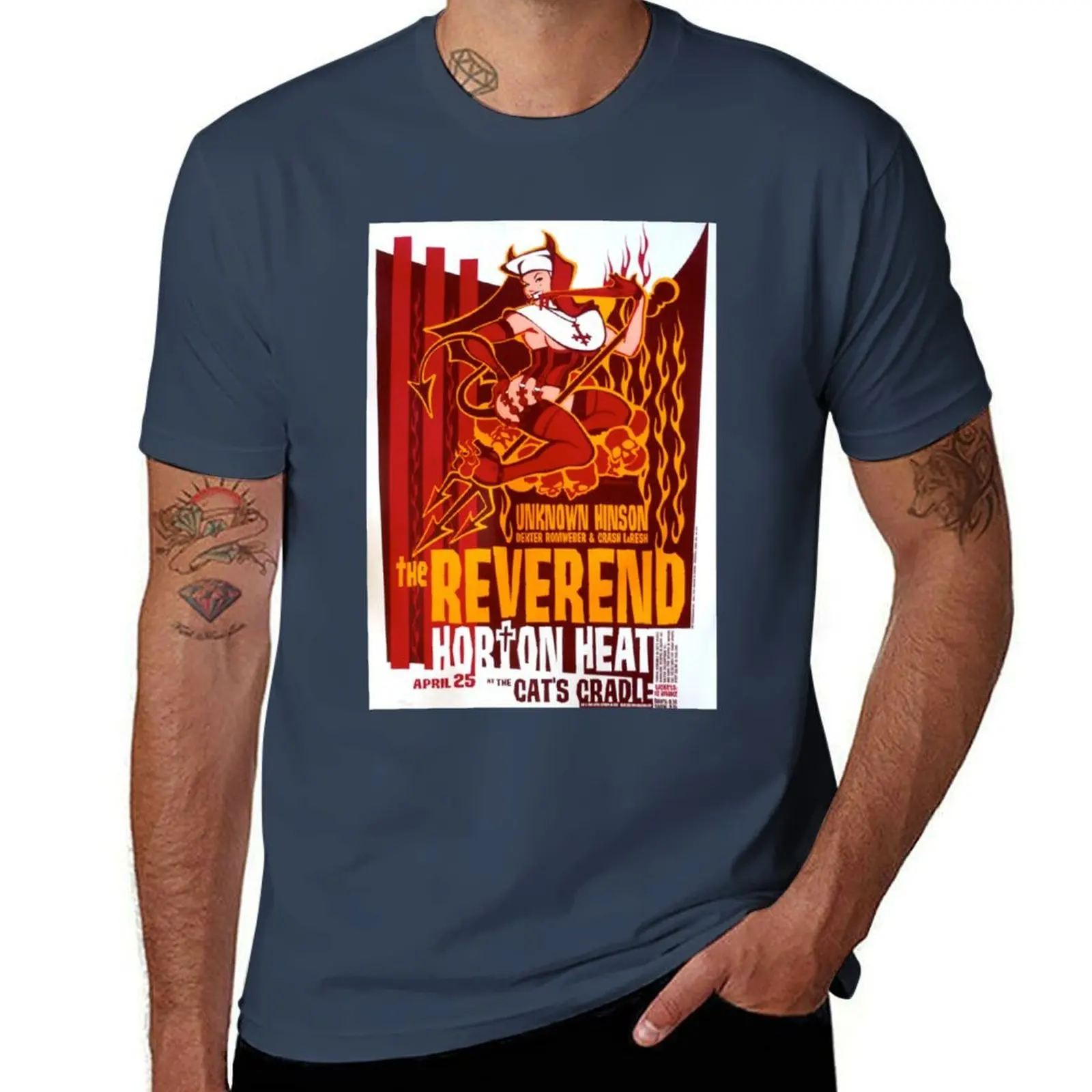 

Reverend Horton Heat T-Shirt Comfortable Basic Crew Neck Tee