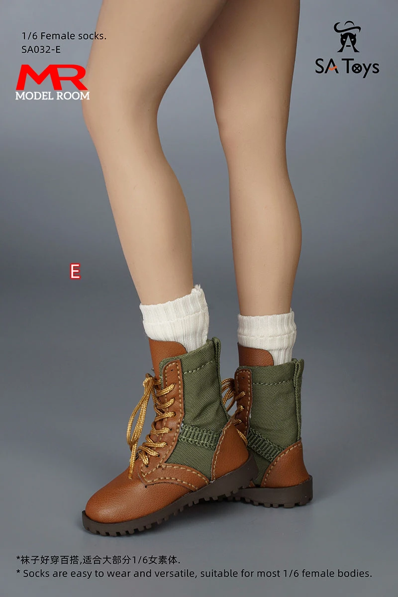 SA Toys SA032 1/6 Female Striped Socks Clothes Accessories Model Fit 12'' Soldier Action Figure Body Dolls