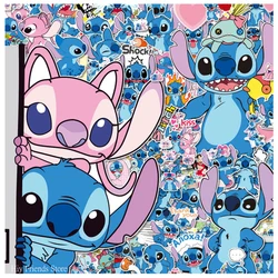 50/100PCS Cute Disney Cartoon Lilo Stitch Stickers Anime Toys impermeabile fai da te Laptop Car Phone Kawaii decorazione Sticker per i bambini