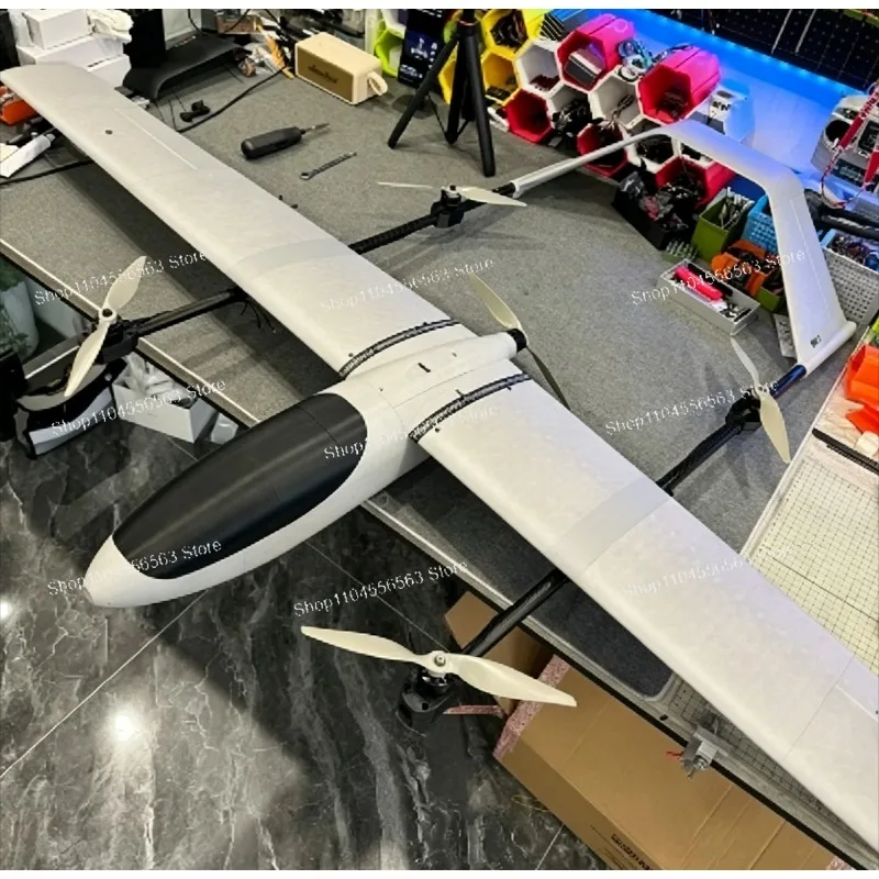 

3D printed model aircraft 2 meters large wingspan 4 + 1 hanging fixed FPV drone Cobra vertical take-off and landing