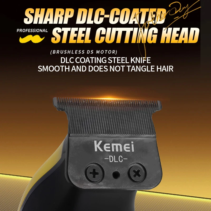 Kemei Clippers Professional Hair Clippers External Rotor Brushless