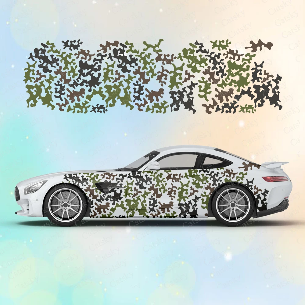 

Military Camouflage Large Car Stickers and Decals Car Body Stickers Car-Side Decals Waterproof Car Vinyl Stickers for Truck SUV