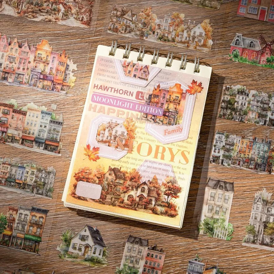 ملصقات المجلات سلسلة باريس سجل القصاصات ملصق المنازل غير المرغوب فيه مجلة لوازم قبل قطع الجمالية سكرابوكينغ للبالغين ديكور #3