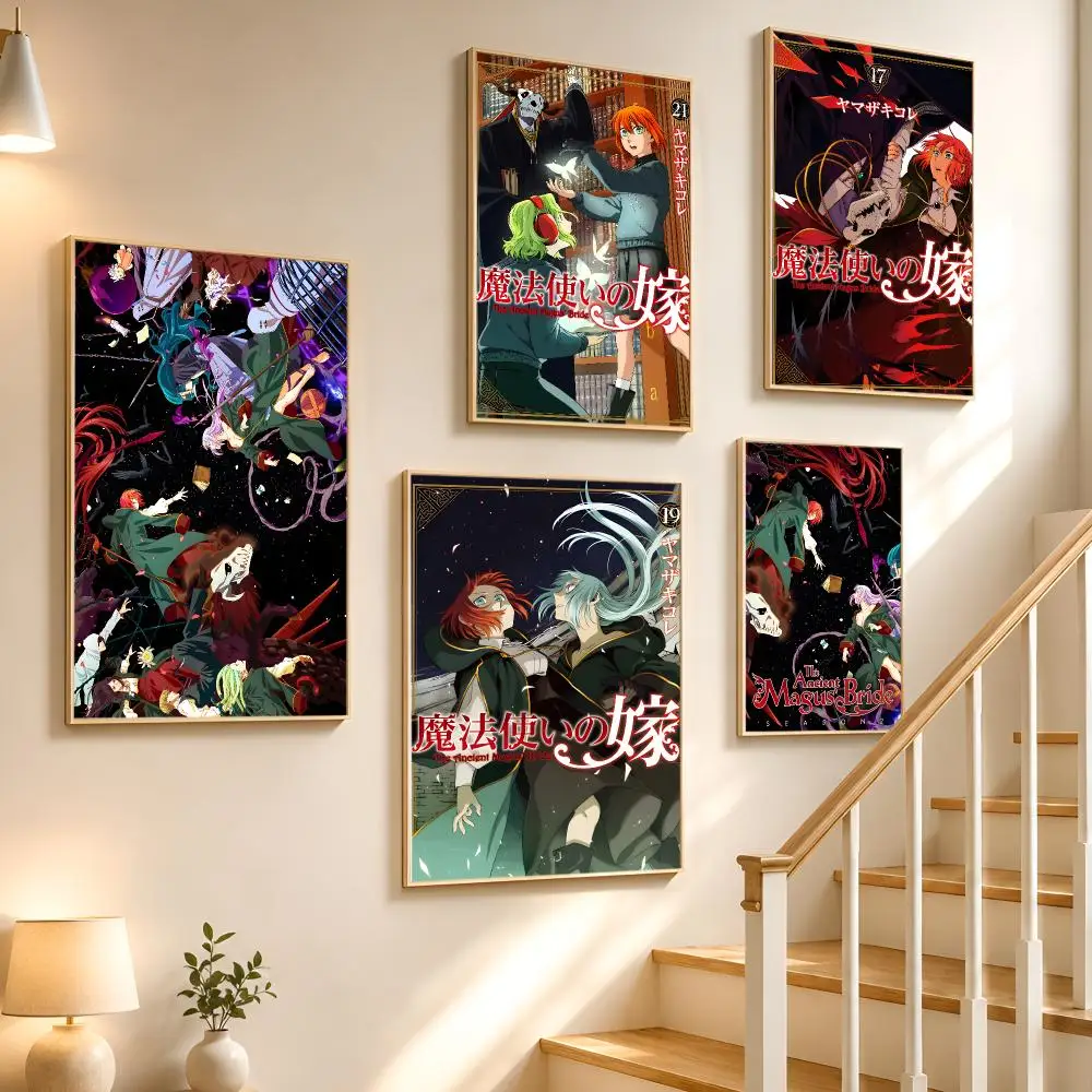 Anime Fantasy Ancient Magus Bride Poster High-definition waterproof stickers, suitable for home décor,holiday decorations