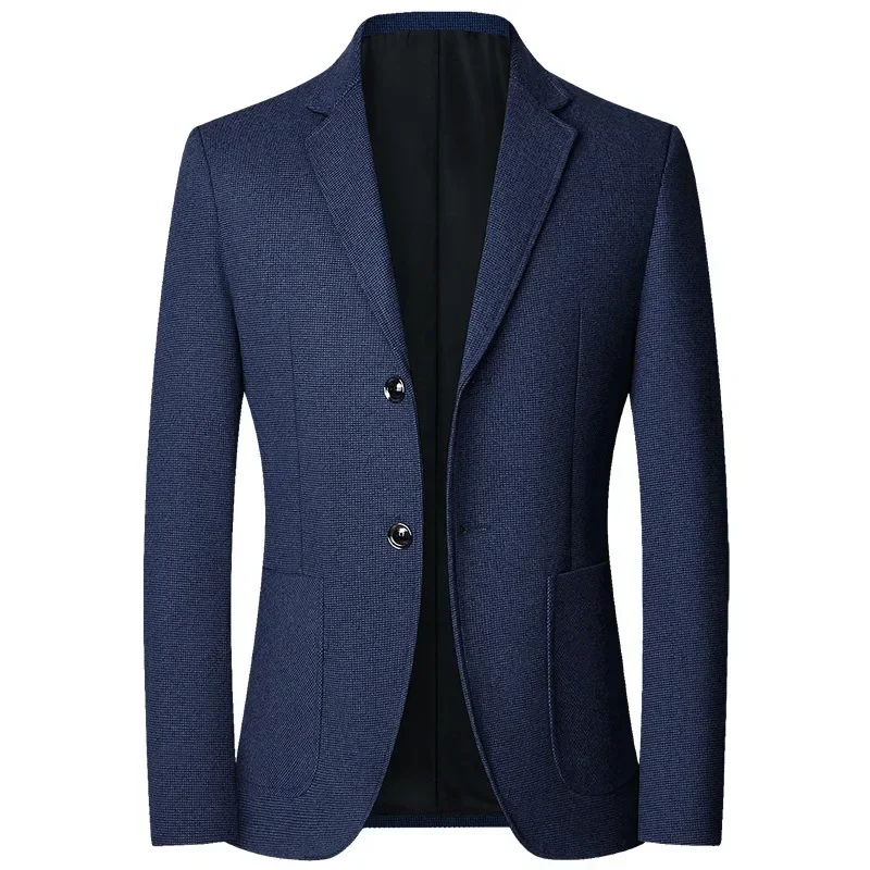 2024 Spring Men Blazers Suit Jackets Solid Business Casual Suits Male Quality Wool Coats Slim Fit Blazers for Men Fashion Jacket