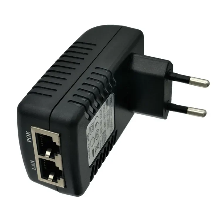 CCTV Security Surveillance PoE Power Supply 48V 0.5A 24W POE Wall Plug POE Injector Ethernet Adapter Phone US EU Plug