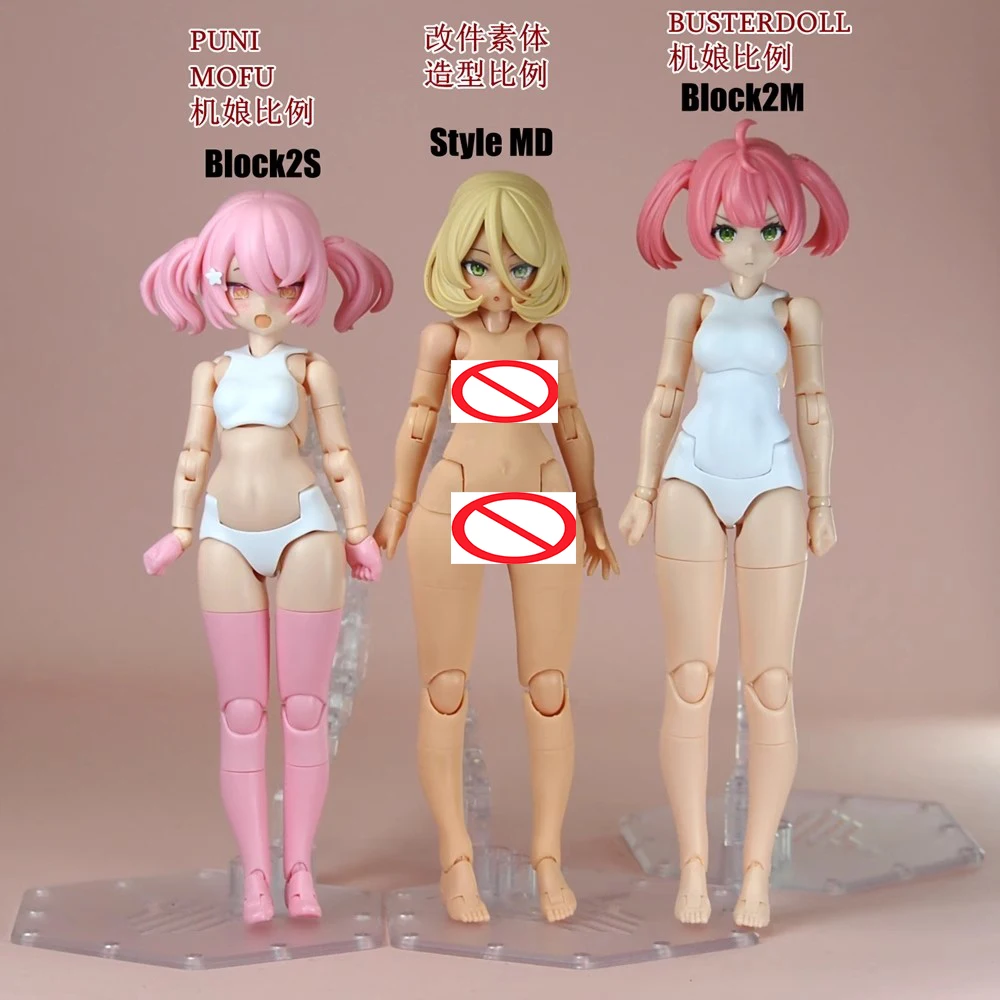 

SH STUDIO MU081E 1/12 Soldier Goddess Device BUSTERDOLL Body Modified Resin GK Model Fit 6'' Action Figure In Stock