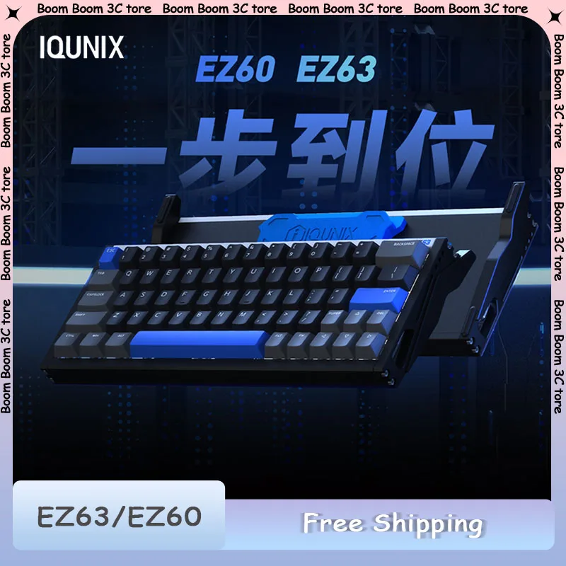 

IQUNIX EZ63/EZ60 Keyboard Magnetic Swicth Aluminium Alloy Custom RGB Wired Gaming Keyboard for Desktop Accessories Gifts