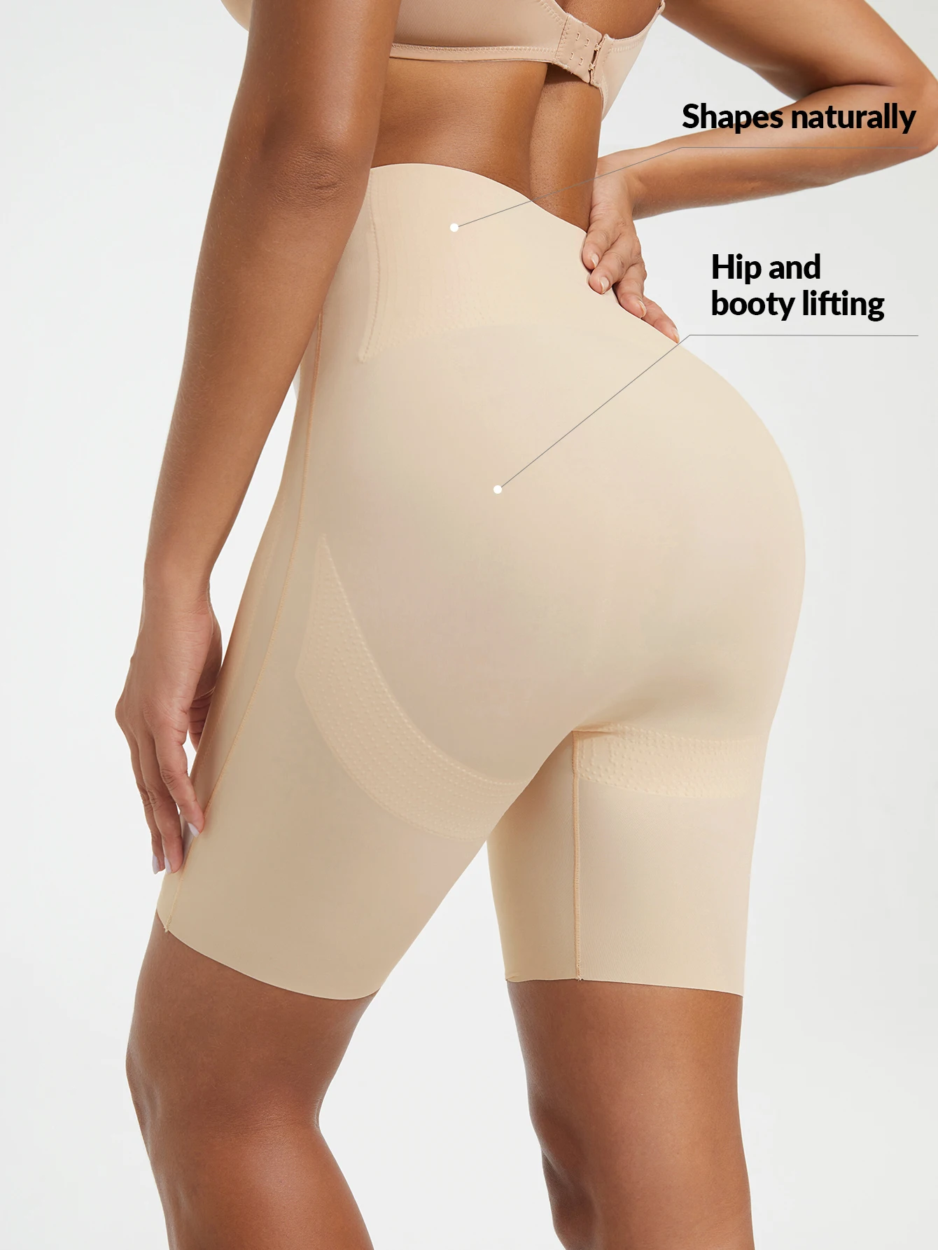 Ladies' Shapewear Pants With A Cinched Belly Comfortable, Seamless Lifting Of Hips And Leg Cuffs, Breathable Shapewear Pants - Image 2
