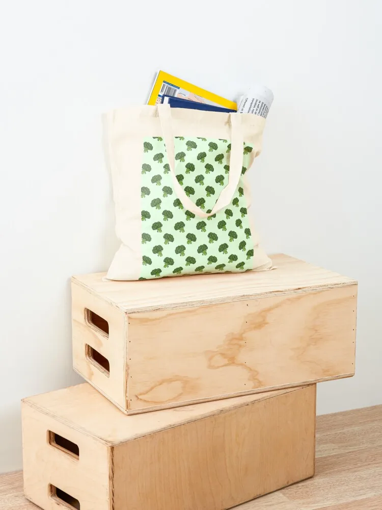 Broccoli Bunch Head Pattern Tote Bag sacs de shopping ecological bags tote bag university reusable grocery bags