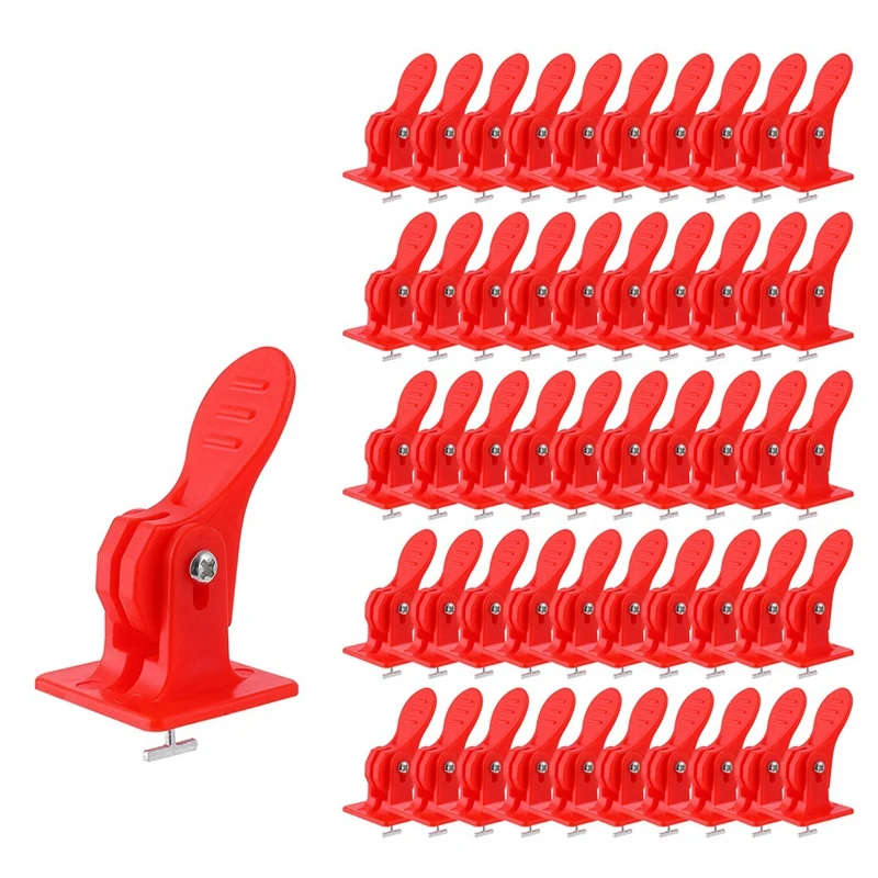 50Pcs Tile Leveling System Flat Ceramic Leveler For Floor Wall Construction Tools Locator Alignment Tile Leveling Wedges