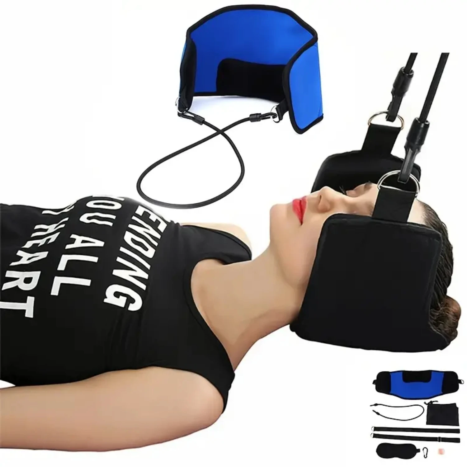 

Superior Comfortable Neck Brace for Effective Pain Relief - Unmatched Muscle Stretcher Massager Pillow for Neck Pain Relief - On