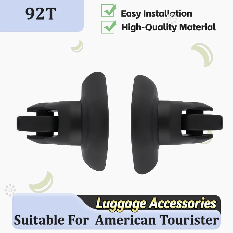 For American Tourister 92T Wear-Resistant Luggage Accessories 360-Degree Swivel Wheels Anti-Slip and Pressure-Resistant Easy
