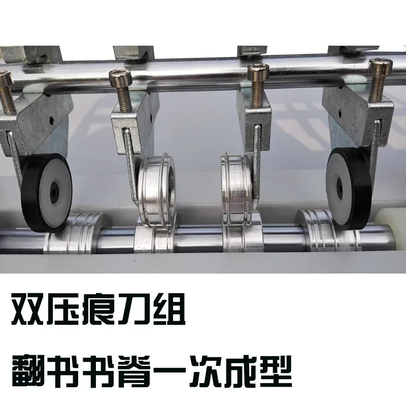 indentation machine, electric flip book line indentation machine, spine point line rice noodle cover business card indentation