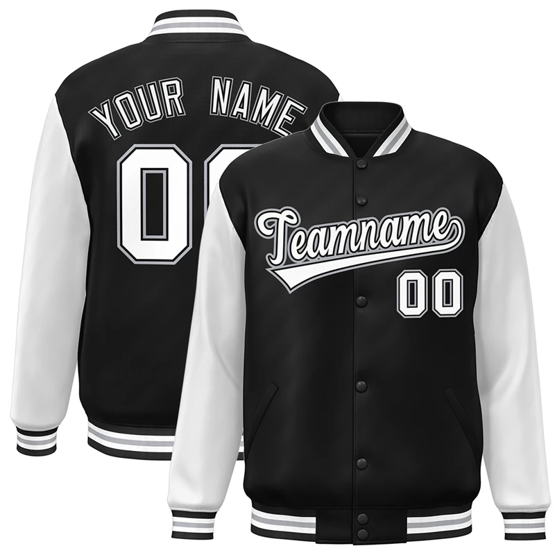 

Customized Logo Varsity Outfits Embroidery Patch Bomber Baseball Coats Letterman Plus Size Men's Jackets